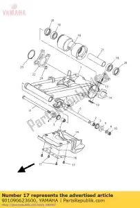 yamaha 901090623600 bolt - Bottom side