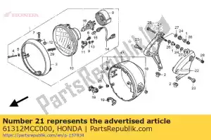 honda 61312MCC000 support, r. phare - La partie au fond