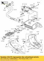 921730110, Kawasaki, braçadeira kawasaki er6n  d kle versys er6f klz a c er650 ex650 er 6f abs 6n 1000 650 , Novo