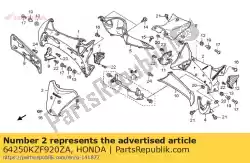 Here you can order the no description available from Honda, with part number 64250KZF920ZA: