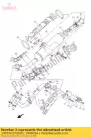 1HPE46270000, Yamaha, couvercle, échappement yamaha yfm 550 700 2009 2010 2011 2012 2013 2014 2015, Nouveau