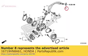 honda 16719HN8A61 rubber, fuel joint - Bottom side