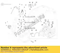 Qui puoi ordinare sensore staffa di supporto da Piaggio Group , con numero parte 1D000012: