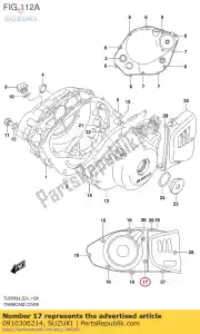 suzuki 0910306214 tornillo, st cl cov - Lado inferior