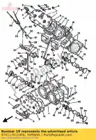 47X113511000, Yamaha, uszczelka, cylinder yamaha rd 500 1985, Nowy