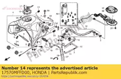 Here you can order the hose comp., fuel feed from Honda, with part number 17570MFFD00: