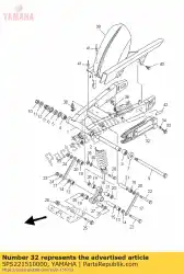 Here you can order the seal, guard from Yamaha, with part number 5PS221510000: