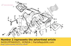 Ici, vous pouvez commander le capot * nh193p / type3 auprès de Honda , avec le numéro de pièce 64301MT6600ZC: