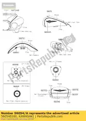 Qui puoi ordinare segno, serbatoio carburante, lh da Kawasaki , con numero parte 560540300: