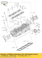 Here you can order the head-comp-cylinder,black zr800 from Kawasaki, with part number 110080882: