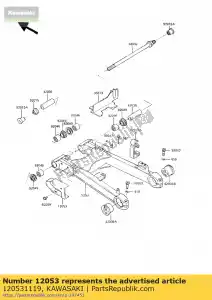 kawasaki 120531119 catena guida zx900-a1 - Il fondo