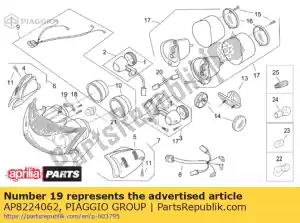 Piaggio Group AP8224062 plato - Lado inferior