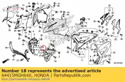 Here you can order the cover, r. Shroud from Honda, with part number 64415MGH640: