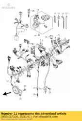 Ici, vous pouvez commander le corne assy auprès de Suzuki , avec le numéro de pièce 3850027G00: