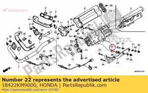 Honda 18422KM9000 colarinho, montagem do silencioso - Lado inferior