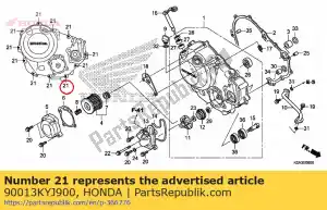 honda 90013KYJ900 bolt, flange, 6x30(nshf) - Bottom side