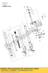 triumph T2044190 embout femelle m8 - La partie au fond