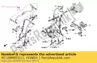 45128MBTD11, Honda, tuyau, deuxième maître-cylindre honda xl 1000 1999 2000 2001 2002 2003 2004 2005 2006, Nouveau