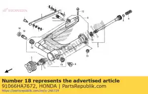 honda 91066HA7672 bearing, taper roller, 17x40x13.25 (koyo) - Bottom side