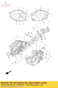 yamaha 5VKE53830000 plaque, roulement cov - La partie au fond