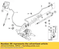 34322335959, BMW, remslang achter bmw c1 125 200 2000 2001 2002 2003 2004, Nieuw