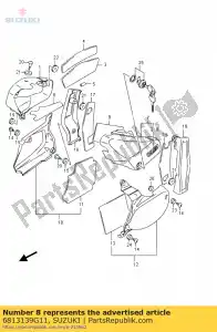 suzuki 6813139G11 emblem,