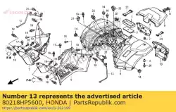 Here you can order the stay, l. Rr. Fender from Honda, with part number 80218HP5600: