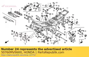 Honda 50760MV9600 titular comp., l. garupa - Lado inferior