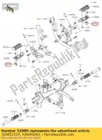 320851534, Kawasaki, butée, capteur de berge kawasaki vn custom c classic d fi b a mean streak p n drifter r special edition tourer vulcan lt e nomad l  1500 vn1500 vn1600 vn900 900 1600 , Nouveau