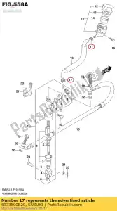 suzuki 6973500B20 abrazadera, depósito - Lado inferior