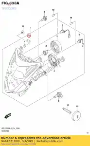 suzuki 9444321H00 bande, tour avant - La partie au fond