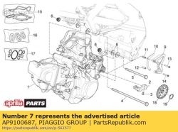 Aprilia AP9100687, Sluitring 28x10.5x3, OEM: Aprilia AP9100687