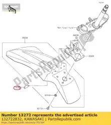 Here you can order the 01 plate from Kawasaki, with part number 132722832: