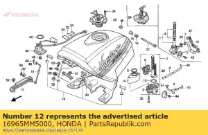 Honda 16965MM5000 palanca, grifo de combustible - Lado inferior