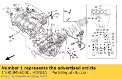 Qui puoi ordinare set di guarnitura da Honda , con numero parte 11000MEE000: