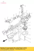 3FA144240000, Yamaha, clip, capuchon yamaha yfm 125 2000 2001 2002 2003 2004 2005 2006 2007 2008 2010 2012 2013, Nouveau