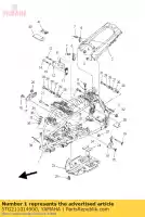 5TG211014900, Yamaha, moldura frontal comp. yamaha yfz 450 2006 2007 2008 2009, Novo