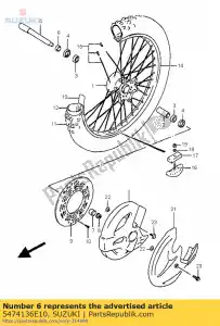 suzuki 5474136E10 spacer, vooras - Onderkant