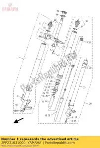 yamaha 2PP231031000 zespó? przedniego widelca (prawy) - Dół