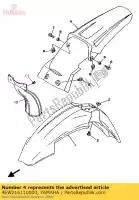 4EW216110000, Yamaha, spatbord, achter yamaha yz wr yzf yzlc wrz lc yzflc 125 250, Nieuw