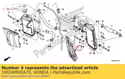 Ici, vous pouvez commander le gril l radiateur auprès de Honda , avec le numéro de pièce 19034MKEA70: