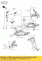 110540406, Kawasaki, staffa, blocco sedile er650b6f kawasaki er-6f er-6n 650 2006 2007 2008, Nuovo