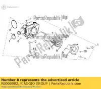 RB000082, Piaggio Group, stelschroef aprilia derbi etx lbmetx10 lbmetx20 lbmstx10 lbmstx20 150 2014 2016 2017 2018 2019, Nuovo