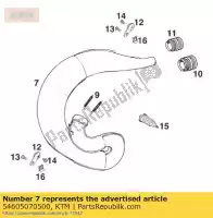 54605070500, KTM, tubo de escape de níquel 250/300 ktm egs exc mxc sx kw europe lt usa 250 300 380 11 12 98 10 8 99, Novo