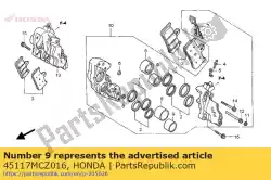 Ici, vous pouvez commander le piston auprès de Honda , avec le numéro de pièce 45117MCZ016: