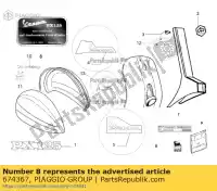 674367, Piaggio Group, Etiqueta comemorativa 150 ° (125cc) vespa px vespa px zapm74100, zapm74101 125 2011 2016 2017 2018, Novo