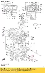 Ici, vous pouvez commander le boulon, l: 205 auprès de Suzuki , avec le numéro de pièce 0910310145: