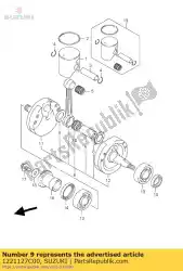 Here you can order the pin,crank from Suzuki, with part number 1221127C00: