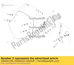 Aqui você pode pedir o kit de suporte em Piaggio Group , com o número da peça 1B006158: