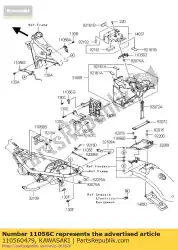 Qui puoi ordinare staffa, bobina di accensione ej800abf da Kawasaki , con numero parte 110560479: